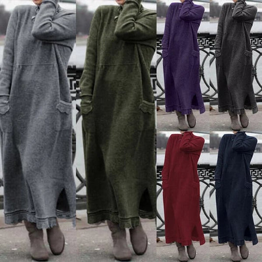 🍂Autumn Promotion 50%💕Loose plus size lace maxi dress