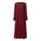 🍂Autumn Promotion 50%💕Loose plus size lace maxi dress