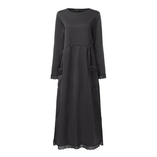 🍂Autumn Promotion 50%💕Loose plus size lace maxi dress