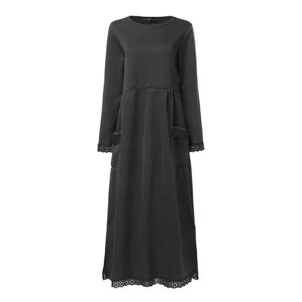 🍂Autumn Promotion 50%💕Loose plus size lace maxi dress