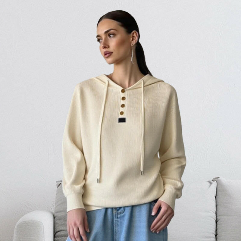 🍂Autumn Promotion 50%💕Women’s Stylish Long Sleeve Hooded Knit Top
