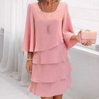 🍂Autumn Promotion 50%💕Women's Tiered Ruffle Dress with Flared Sleeves