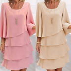 🍂Autumn Promotion 50%💕Women's Tiered Ruffle Dress with Flared Sleeves