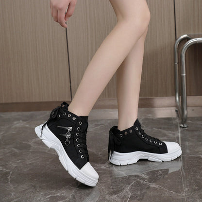 🍂Autumn Promotion 50%💕Women's Casual Chunky-Soled Canvas Shoes