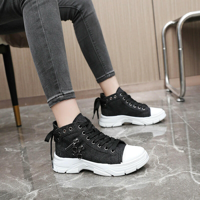 🍂Autumn Promotion 50%💕Women's Casual Chunky-Soled Canvas Shoes