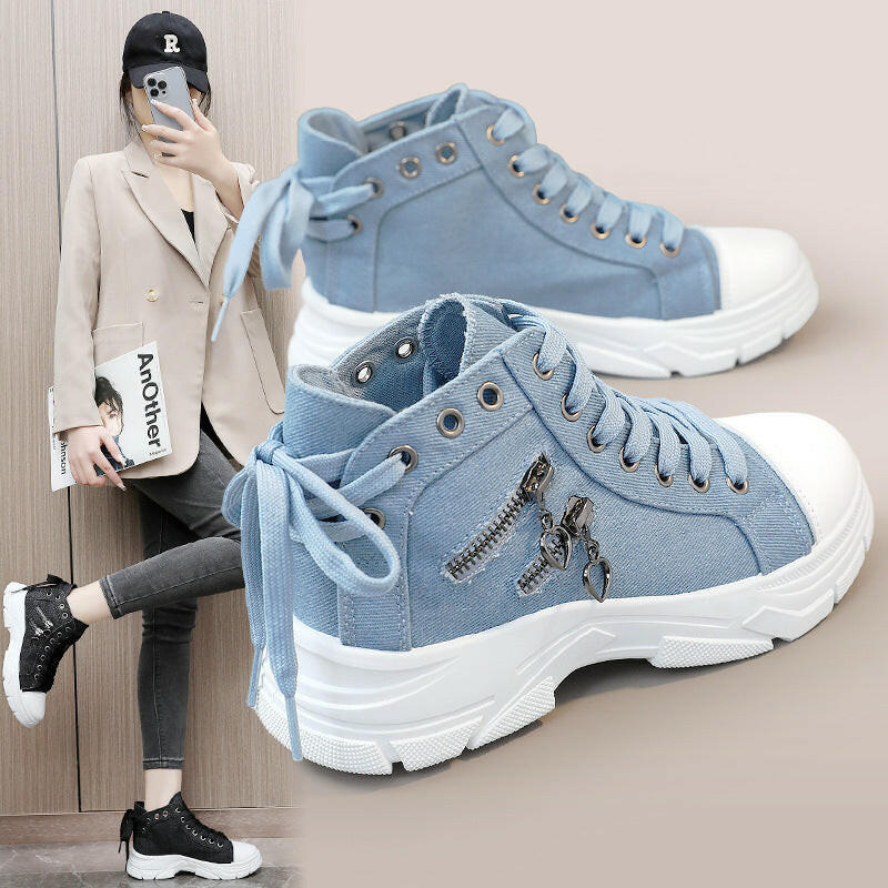 🍂Autumn Promotion 50%💕Women's Casual Chunky-Soled Canvas Shoes