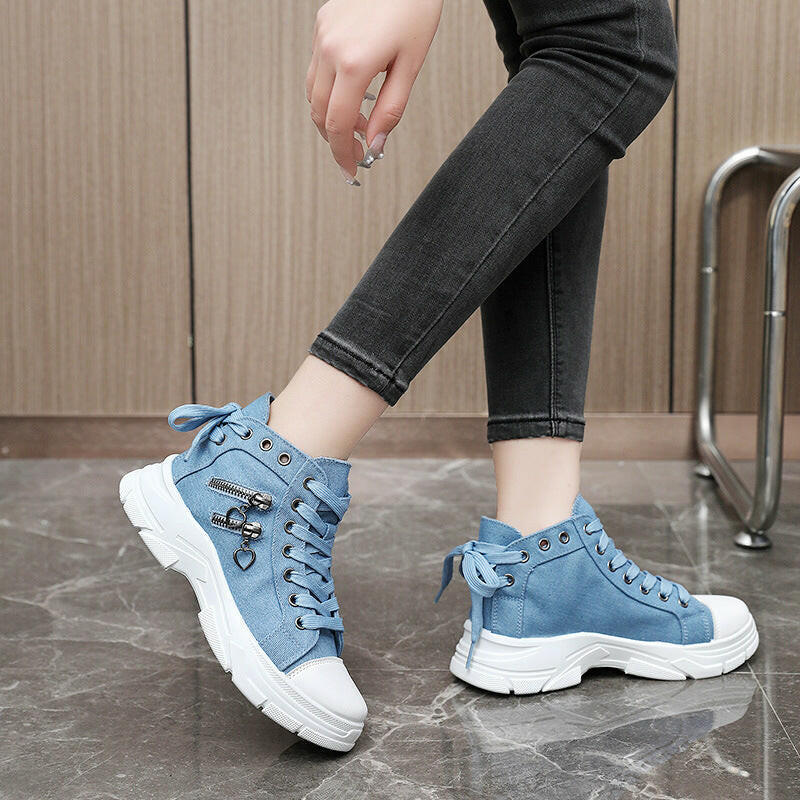 🍂Autumn Promotion 50%💕Women's Casual Chunky-Soled Canvas Shoes