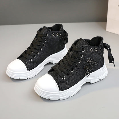 🍂Autumn Promotion 50%💕Women's Casual Chunky-Soled Canvas Shoes