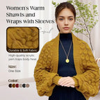 🍂Autumn Promotion 50%💕Women's Warm Shawls and Wraps with Sleeves