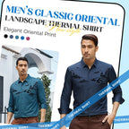 Men’s Classic Oriental Landscape Thermal Shirt