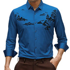 Men’s Classic Oriental Landscape Thermal Shirt