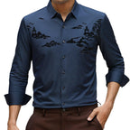 Men’s Classic Oriental Landscape Thermal Shirt