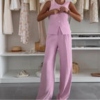 🌸Summer New Arrivals🌸Women's Sleeveless Top and Full-Length Pants Set