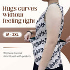 Women's Thermal Slim Fit Vest With Pockets