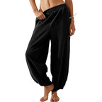 Women's Casual Elastic Waist Wide Leg Pants