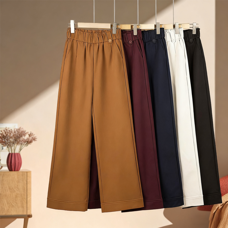 Women’s Casual High-Waist Wide-Leg Pants