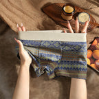 Men's Breathable Geometric Pattern Boxer Briefs