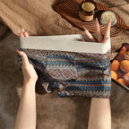 Men's Breathable Geometric Pattern Boxer Briefs