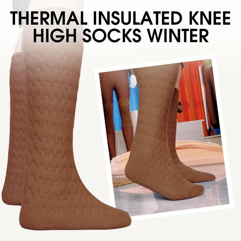 Xinjiang Natural Camel-wool Thermal Insulated Knee High Socks Winter