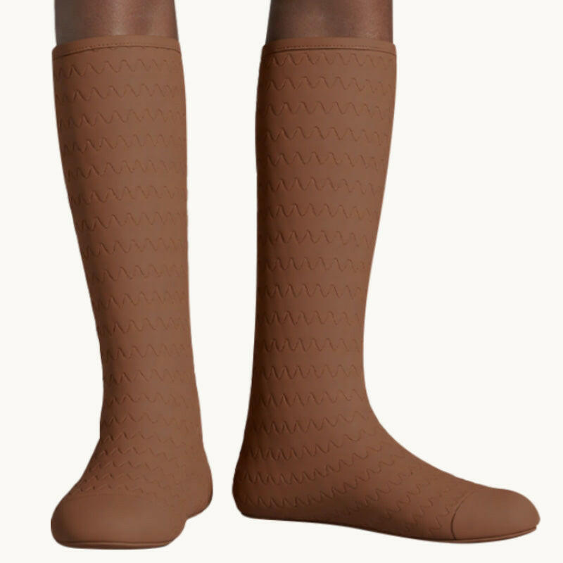 Xinjiang Natural Camel-wool Thermal Insulated Knee High Socks Winter