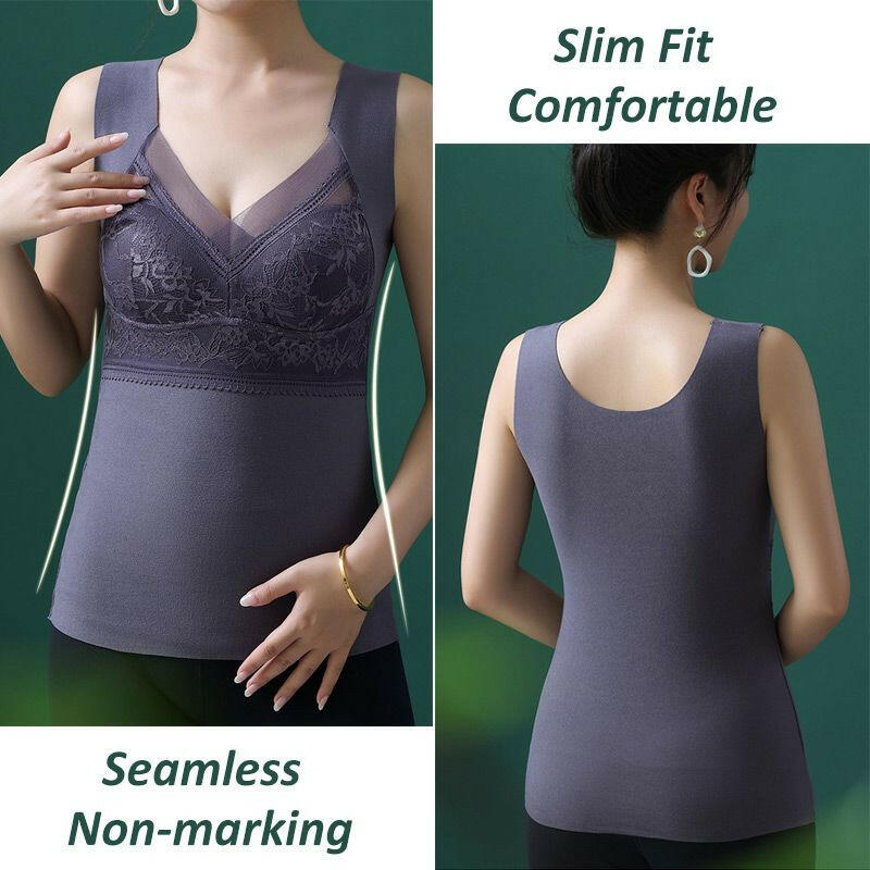 High Stretch Thermal Camisole with Built-in Bra