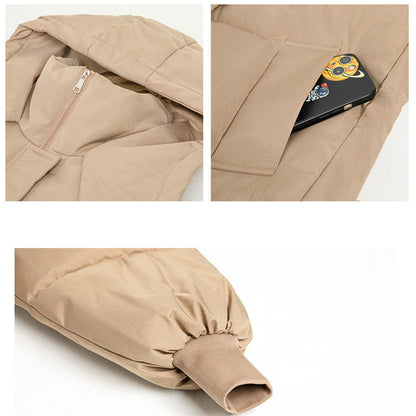 Women's Long Quilted Puffer Hooded Down Coat
