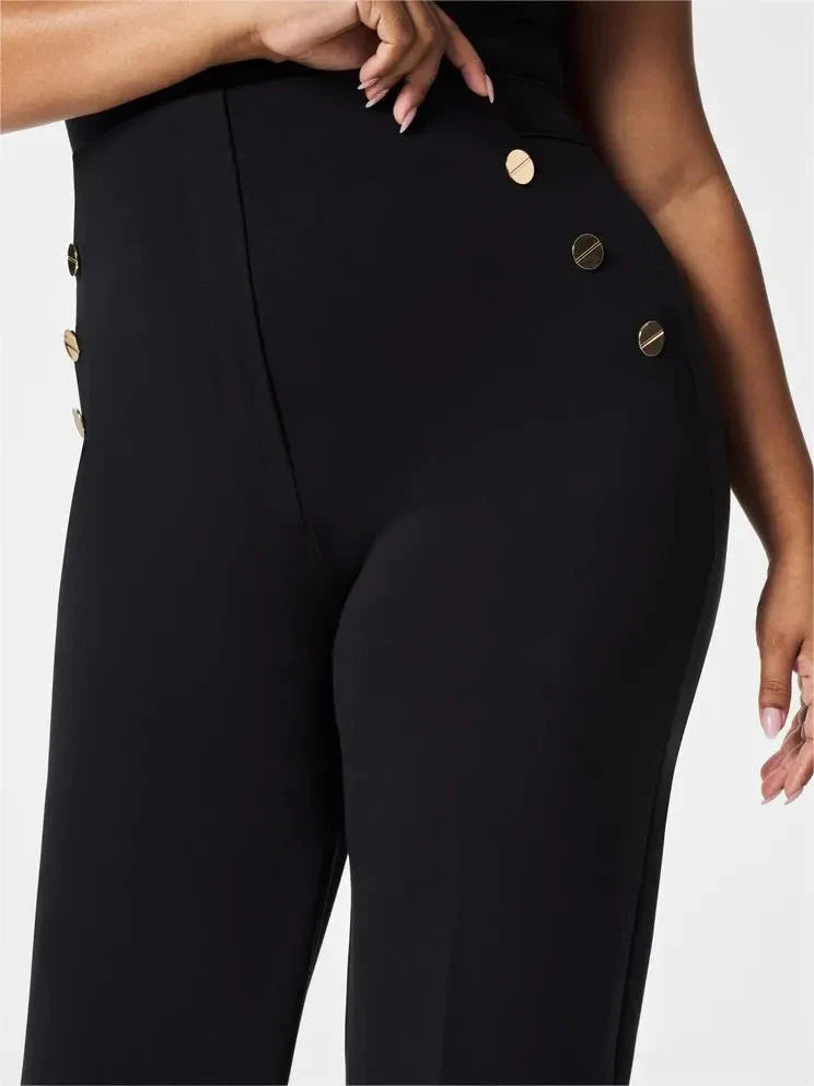🥰Tummy Control Button Wide Leg Pant