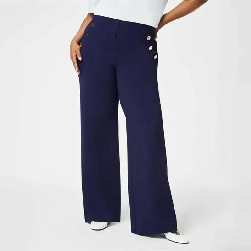🥰Tummy Control Button Wide Leg Pant