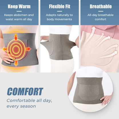 Slim Breathable Waist & Belly Warmer Belt