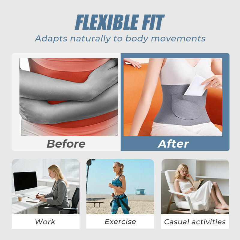 Slim Breathable Waist & Belly Warmer Belt