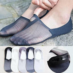 5 Pairs Ice Silk No-Show Socks Set