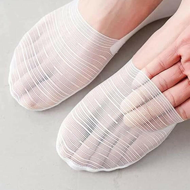 5 Pairs Ice Silk No-Show Socks Set