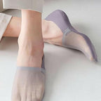 5 Pairs Ice Silk No-Show Socks Set