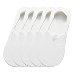 5 Pairs Ice Silk No-Show Socks Set