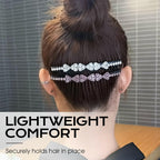 Sparkling Rhinestone Bow Hair Styling Comb