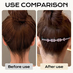 Sparkling Rhinestone Bow Hair Styling Comb