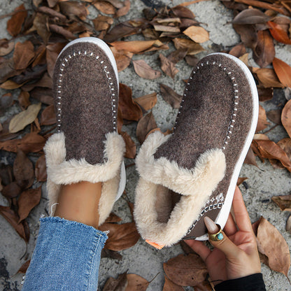 Women's Anti-Slip Ankle Snow Boots with Plush Lining