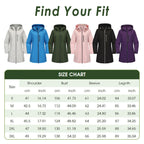 Women’s Casual Waterproof Hooded Mid-Length Jacket