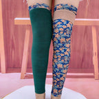 Thick Thermal Printed Anti-Slip Knee Warmers