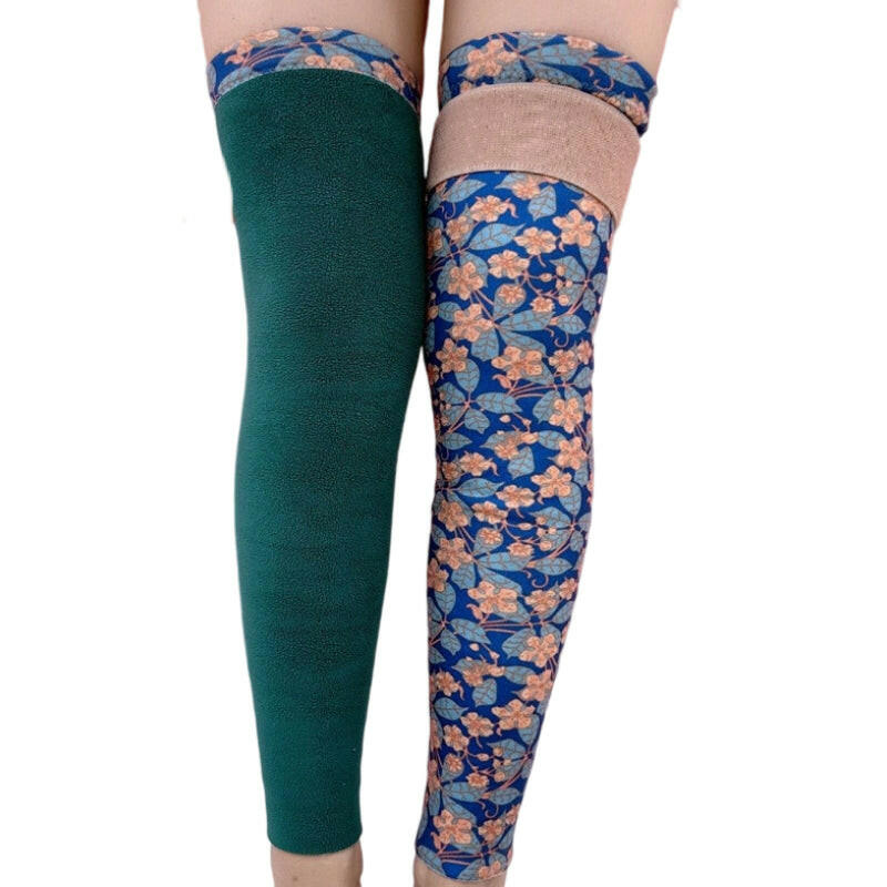 Thick Thermal Printed Anti-Slip Knee Warmers