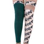 Thick Thermal Printed Anti-Slip Knee Warmers