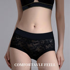 Women's Hygienic Mid-Rise Lace Panties