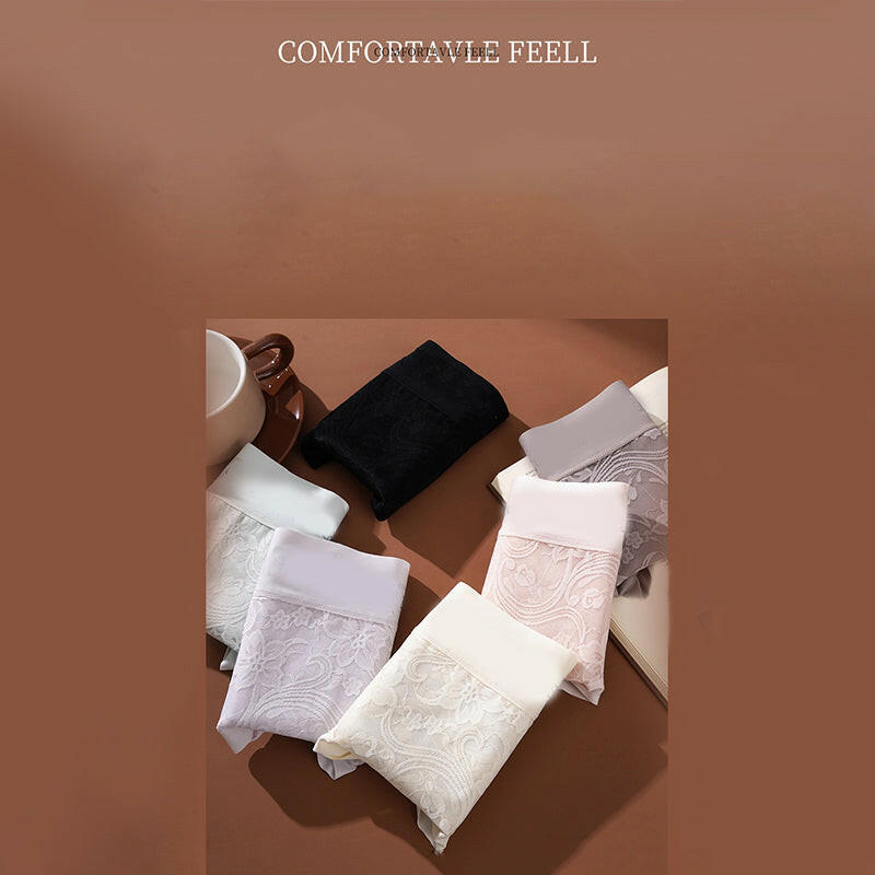 Women's Hygienic Mid-Rise Lace Panties