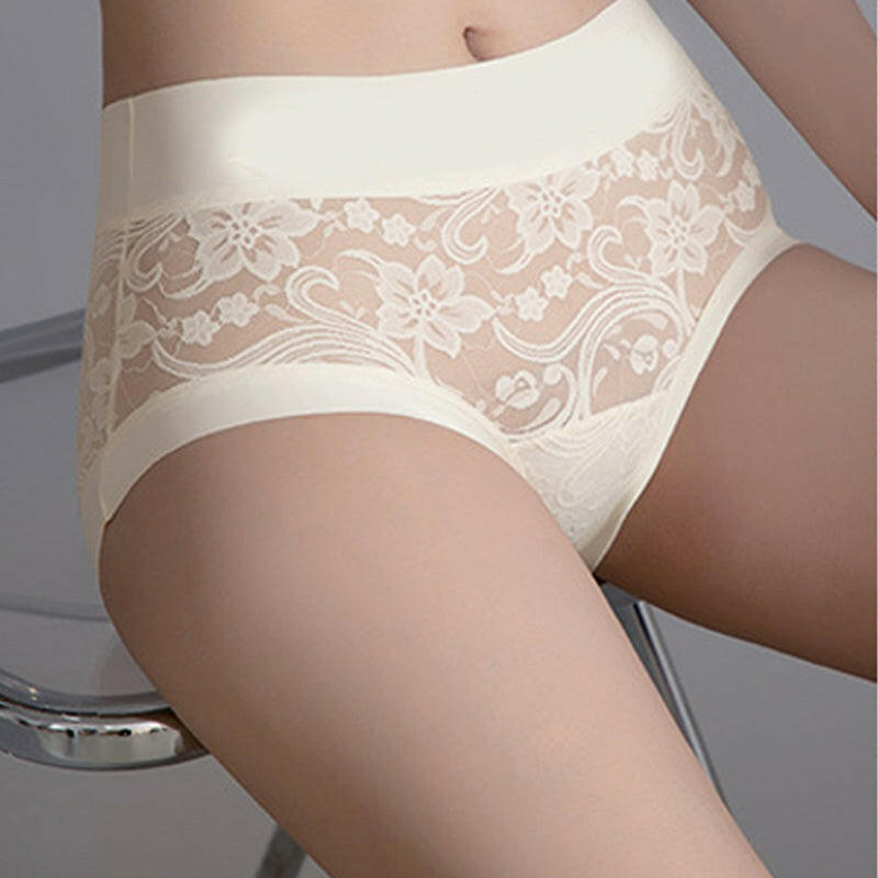 Women's Hygienic Mid-Rise Lace Panties