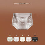 Women's Hygienic Mid-Rise Lace Panties