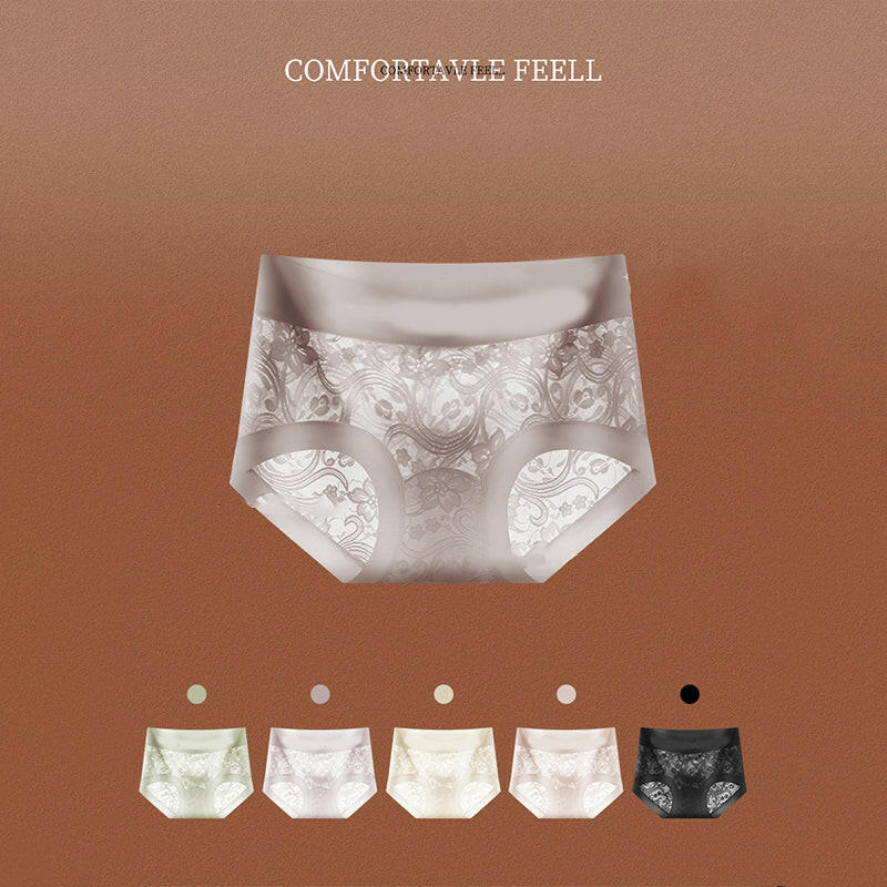 Women's Hygienic Mid-Rise Lace Panties