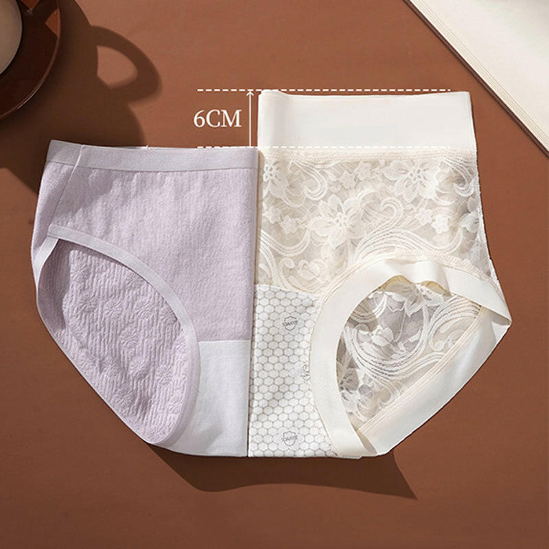 Women's Hygienic Mid-Rise Lace Panties