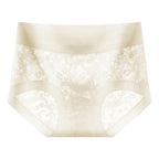 Women's Hygienic Mid-Rise Lace Panties