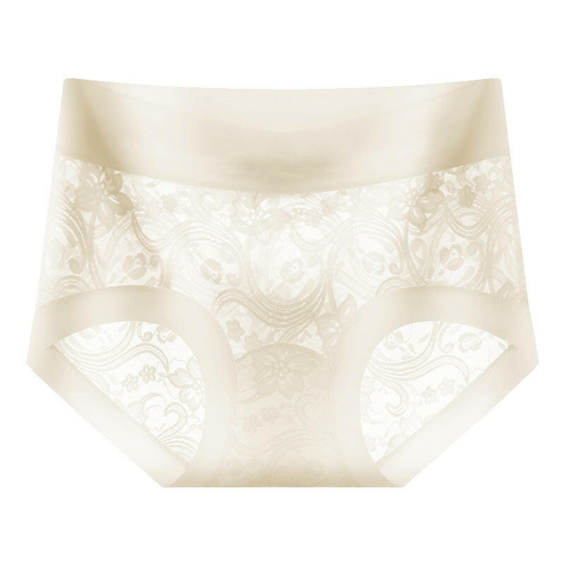 Women's Hygienic Mid-Rise Lace Panties