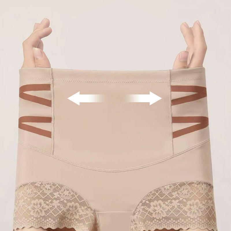 High Waisted Tummy Tuck Lace Shaping Panties